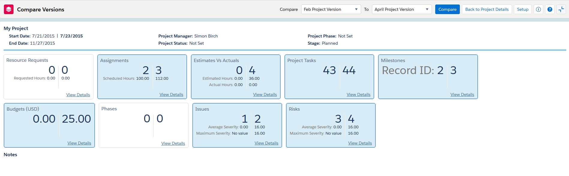 Project Versioning and Baselines